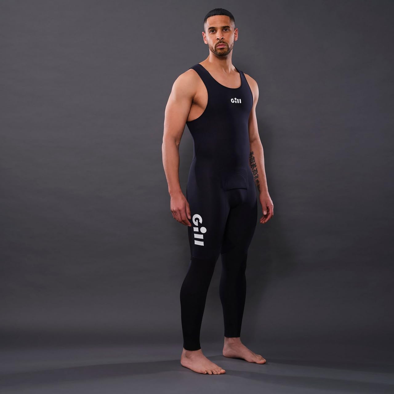 Gill Mens Zentherm 2.0 Long John Wetsuit - 3mm Stretch Neoprene for All Water Sports Sailing Paddle Board Swimming SUP