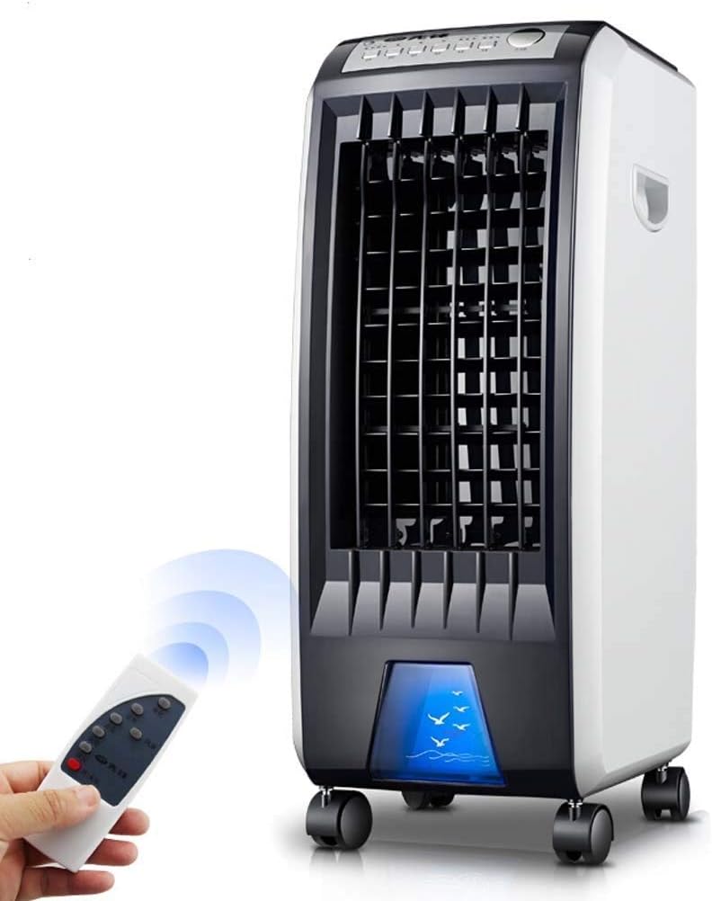Air Cooler for Home Office Evaporative Coolers 27″Evaporative Cooler Portable Bladeless Air Cooler Electric Fan Humidifier with Remote Control 3 Modes Air Conditioner for Home Office