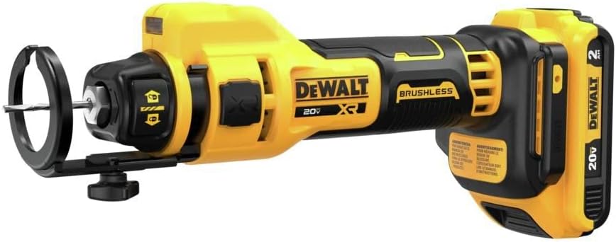 DEWALT 20V MAX Drywall Cutting Tool, Cut Out Tool, 2 Batteries and Charger Included (DCE555D2)