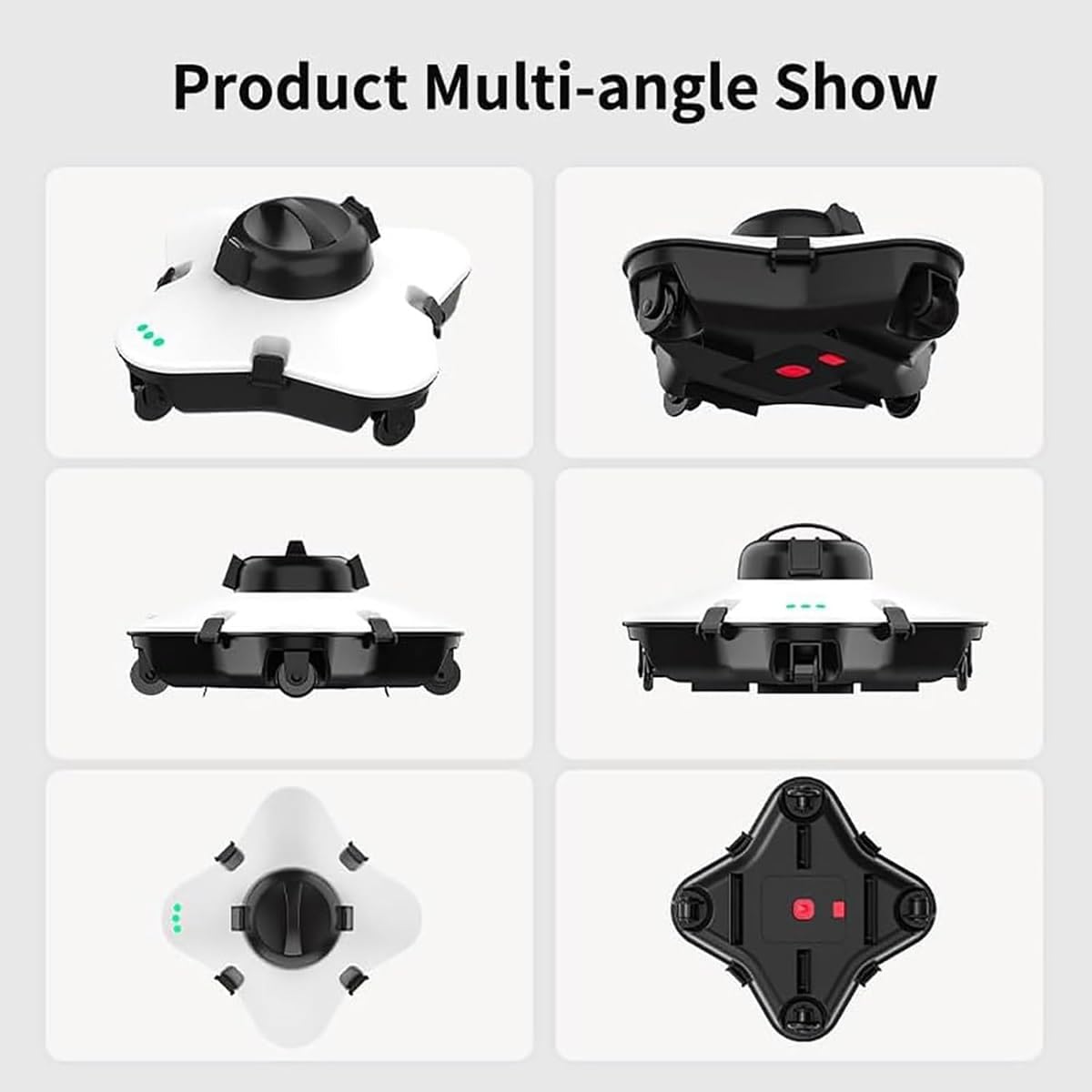 Cordless Pool Cleaner Robotic,Automatic Pool Vacuum Cleaner,Electric Pool Cleaning Robot,Lasts 120 Mins and 100㎡,7500mAh,Diving Depth 3.0M