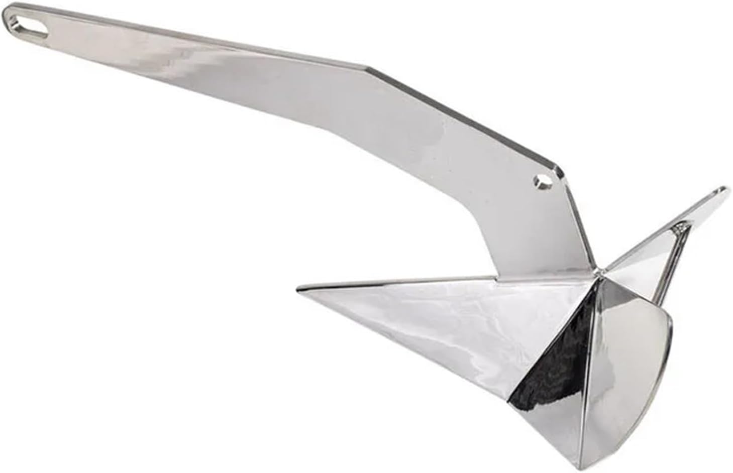 Folding Anchor, Mirror Polished 316 Stainless Steel H-Q Boat Anchor for Yacht,for Small Boats Canoe Paddle Boards