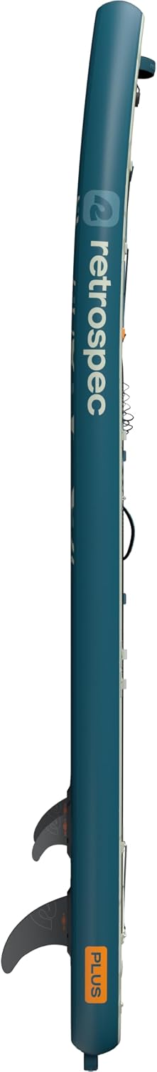Retrospec Weekender Plus 10' Inflatable Stand Up Paddleboard Double Layer PVC iSUP Bundle w/Carrying case, 3 Piece Adjustable Aluminum Paddle, 3 Removable fins, Pump, and Cell Phone case