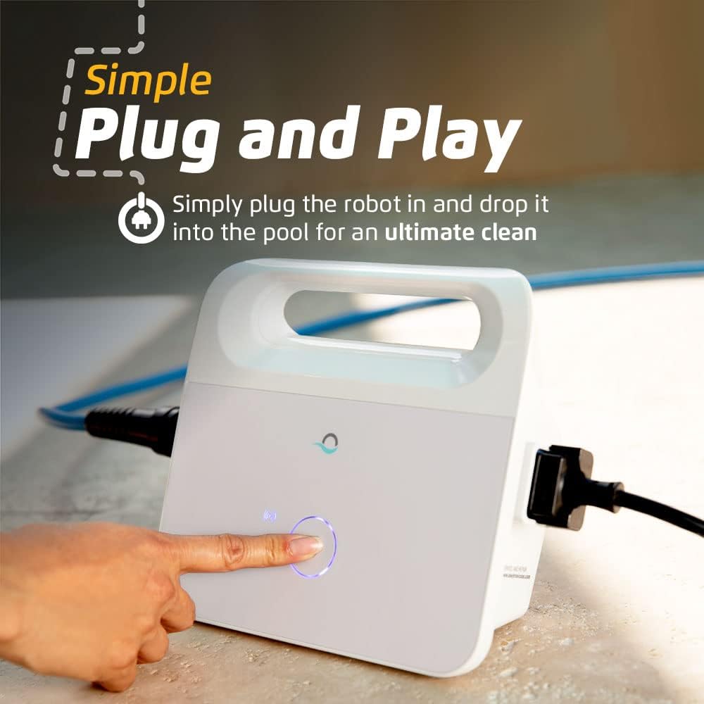 Dolphin Proteus DX5i Wi-Fi Automatic Robotic Pool Vacuum Cleaner Includes Ultra-Fine Filters for an Ultimate Clean, Ideal for In-Ground Pool up to 50 Feet in Length