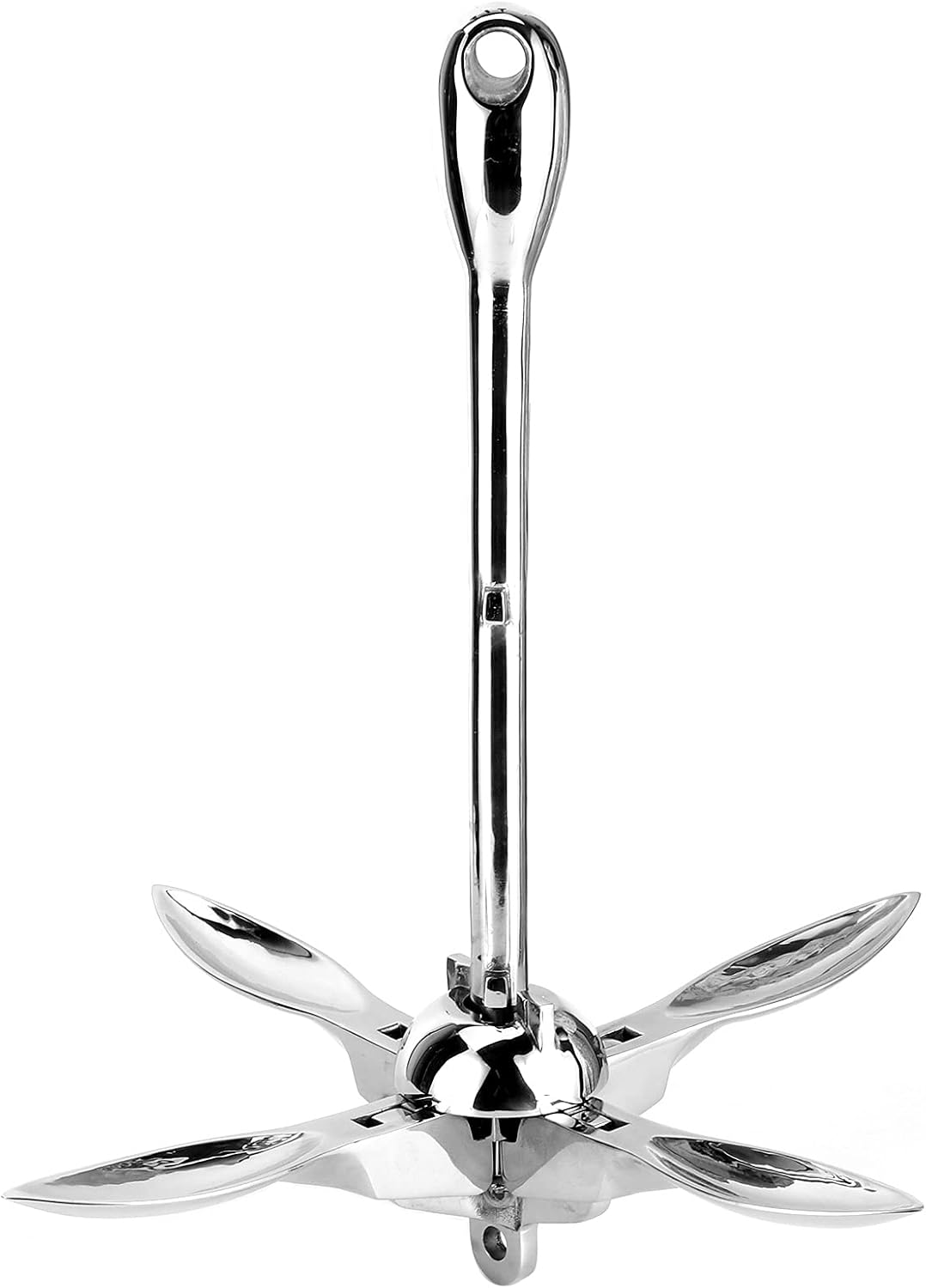 Kayak Anchor, Paddleboard Anchor 8.8lb Grapnels Hardware 316 Stainless Steel Boat Anchor Kit for Marine Yacht Fishing Boat