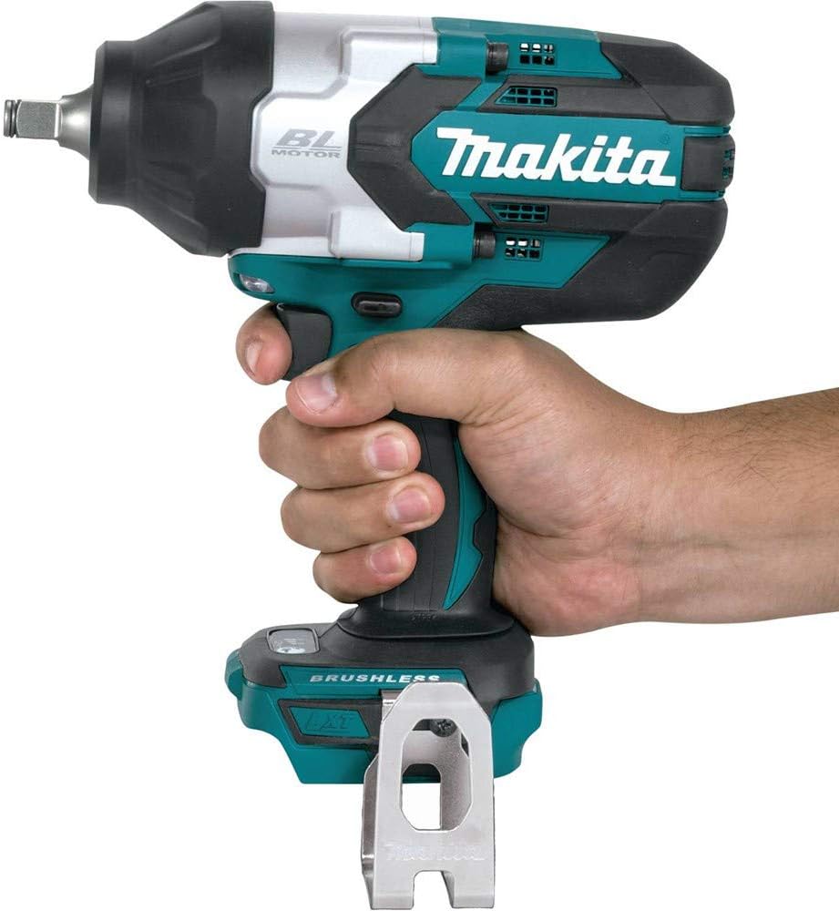 Makita XWT08Z 18V LXT® Lithium-Ion Brushless Cordless High-Torque 1/2' Sq. Drive Impact Wrench, Tool Only