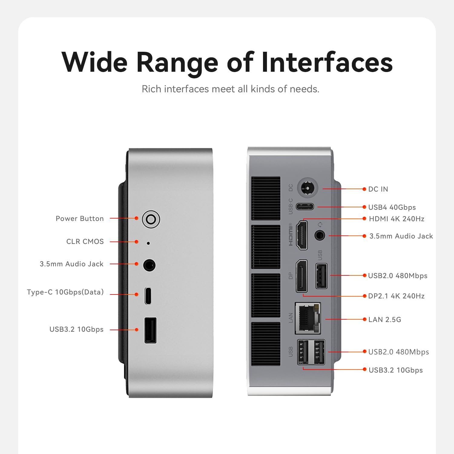 Beelink SER9 Mini PC, AMD Ryzen R7 H 255 (8C/16T, Up to 4.9GHz) Mini Desktop Computer 32GB LPDDR5X RAM 1TB M.2 PCle 4.0 SSD, USB4.0/ Triple Display/ WiFi6/ BT5.2/2.5G LAN Mini Computer