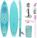 FREESUN Voyage 11' x 32' Inflatable Stand Up Paddle Board, Stable Touring SUP for Long-Distance Cruising & Family,Heat-Fusion iSUP with Camera Mount,Extra Large EVA Pad for Dogs/Kids,Blue