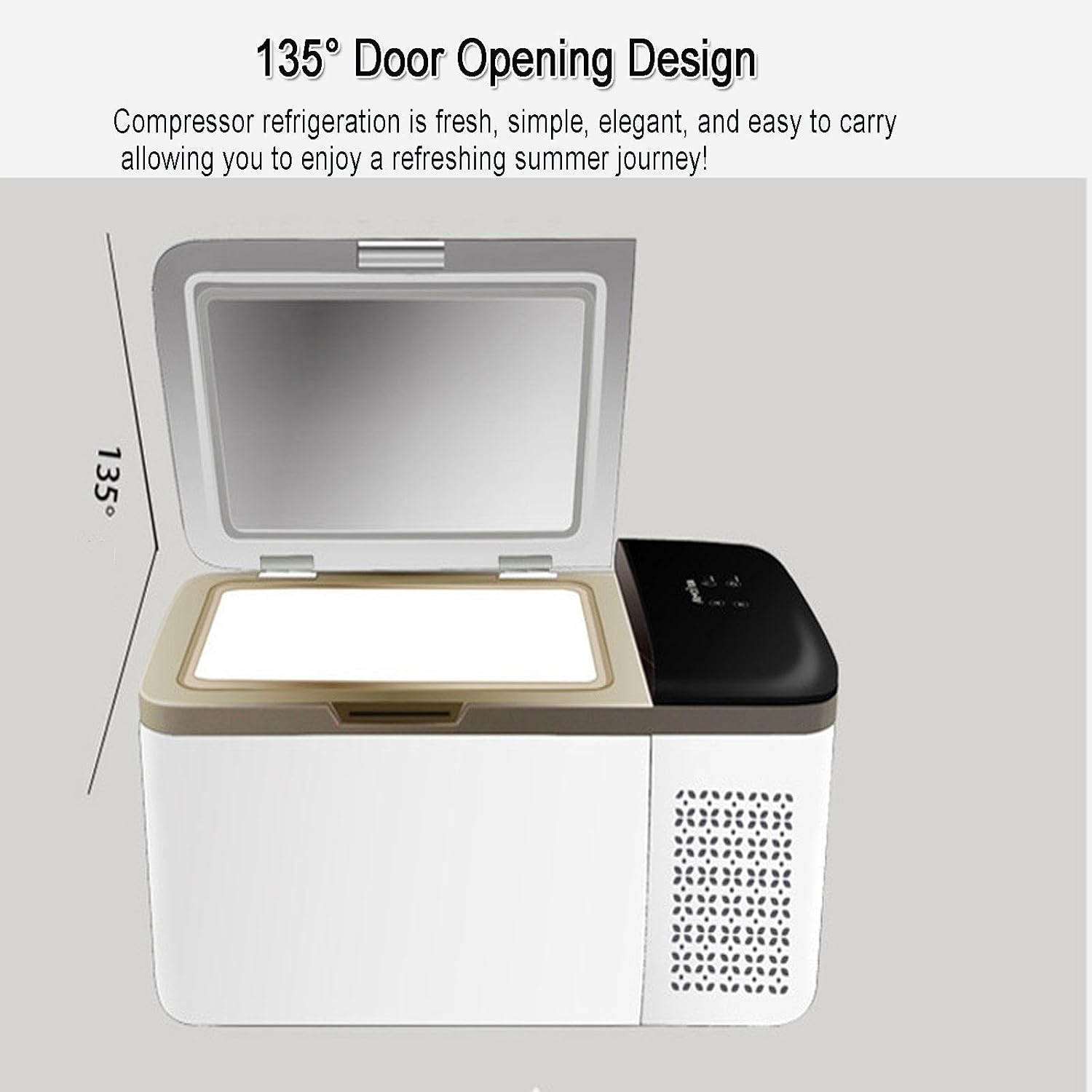 Car Refrigerator, Frozen Household Outdoor Small Fridge Freezer 12V/24V/220V Mini Portable Electric Coolers for Car, RV, Truck, Van, Boat, Home, Camping, Travel,28L