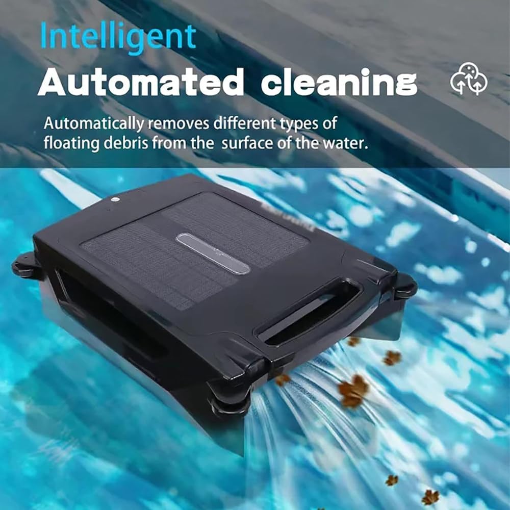 Automatic Pool Cleaning Robot, Solar and Charging Dual Mode, Maximum Cleaning Area 100 Square Meters, 2500mah Battery, With Automatic Steering Function, 3.4l Waste Tank Capacity