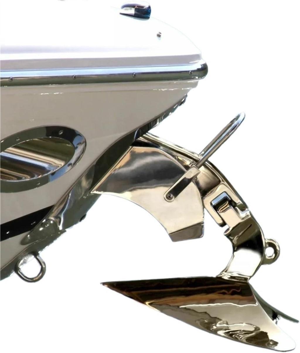 Folding Anchor, Boat Anchor 5kg 316 Stainless Steel Non-Hinged Plow,for Small Boats Canoe Paddle Boards