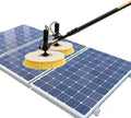 Cleaning Brush Electric Window Cleaning Pole Cleaner Kit, Double Head Automatic Solar Panel Cleaning Brush Tool, Adjiustable Brush Head, Extendable Pool Cleaning Brush