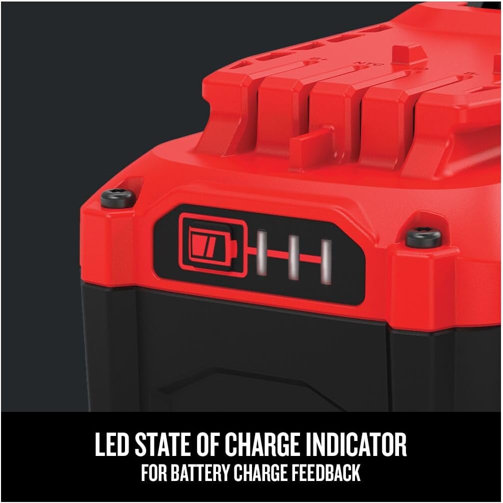 CRAFTSMAN 20V Power Tool Battery 2-Pack, Lithium-ion with Charger (CMCB204-2CK)