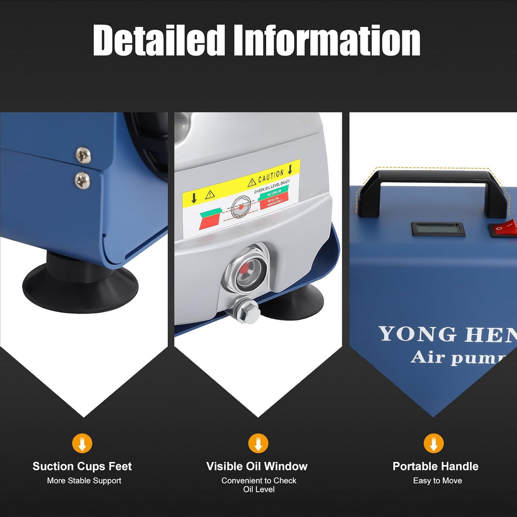 Electric 4500psi PCP Air Compressor Pump, 30MPa Portable High Pressure Air Compressor Inflator PC P, Two-Stage Compression PCP Air Pump