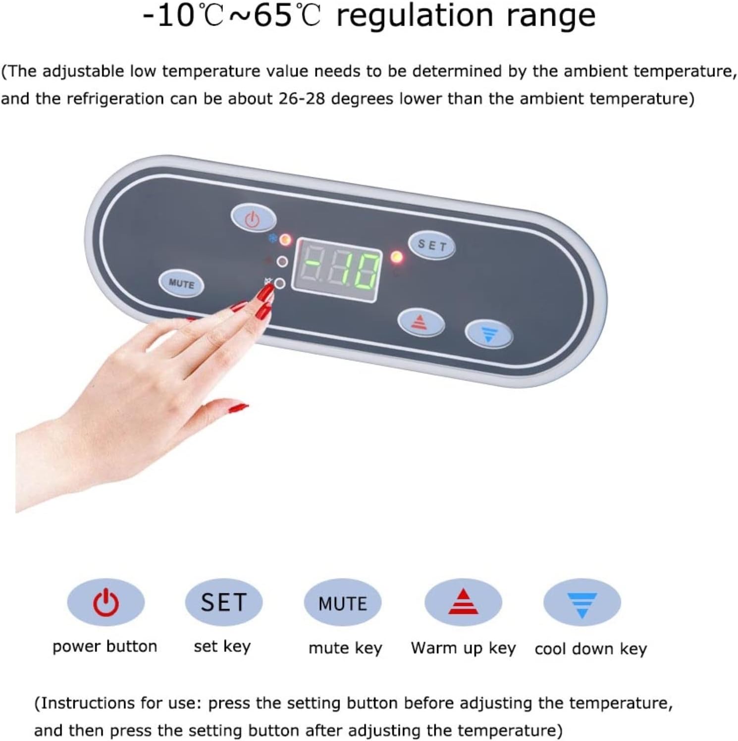 12 Volt Car Refrigerator Car Fridge Portable Freezer Electric Compressor Cooler with Quiet Mode for Camping Travel Fishing Outdoor Use (Size : 15L)
