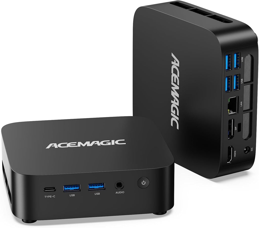 ACEMAGICIAN Kron Mini K1 Mini PC, AMD Ryzen 7 7730U, 16GB DDR4 512GB SSD Mini PC Computers Micro Desktop PC 4K Triple Display WiFi6 BT5.2