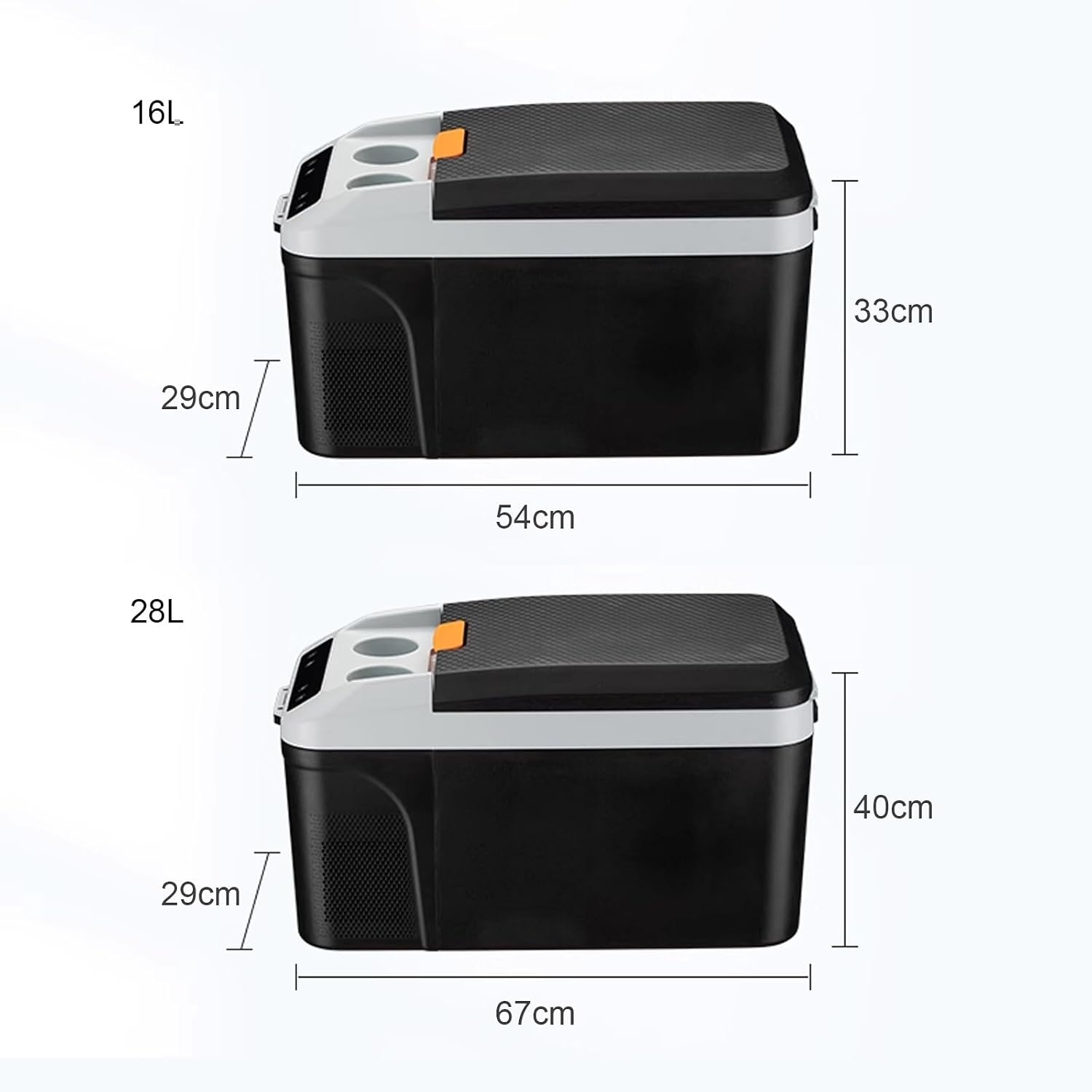 12V Car Refrigerator, Small Car Fridge with Compressor, Electric Portable Freezer for Truck, Boat, Camping, Travel, Home