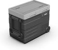 UD45 12V Car Refrigerator,Dual Zone Car Fridge with Wheels,42QT(40.5L) Electric Cooler Portable Freezer,12 Volt Refrigerator -4℉~68℉,12/24V DC 100-240V AC for Camping, Travel, Truck, RV