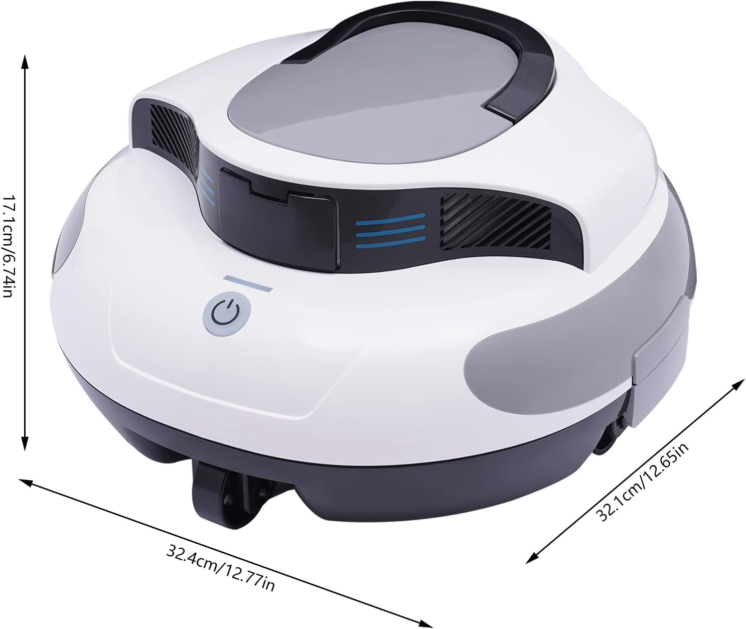 Robotic Pool Cleaner, Robotic Cordless Pool Vacuum Cleaner for Above/In Ground Pools, Cordless Robot Pool Vacuum Cleaner, Cordless Pool Cleaner Vacuum, Swimming Pool Cleaning Robot (Type A)