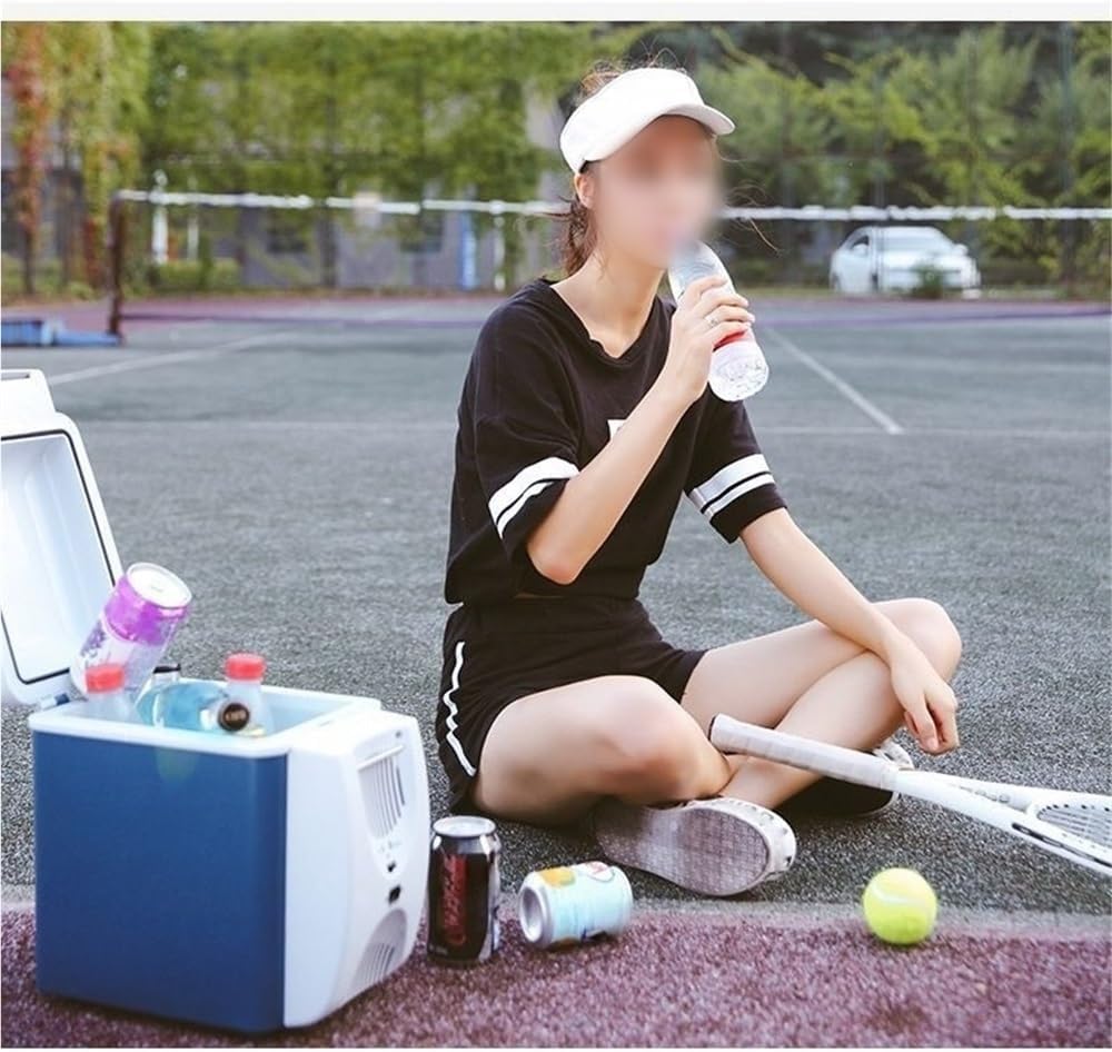 12V 7.5 Quart Personal Thermoelectric, Electric Cooler -4°F~50°F, Portable Electric Cooler Warmer 7.5 Liter Capacity for Car, RV, and Camping Use