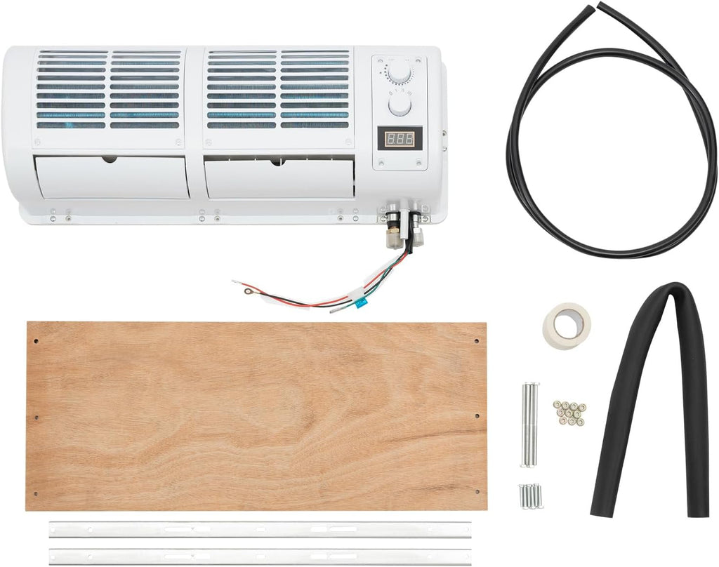 12V 100W Portable Electric Truck Air Conditioner, Wall Mounted Car Air Conditioner Cooling Evaporator, Electric Vehicle Cooling 3 Speed Adjustable Air Conditioners Fan