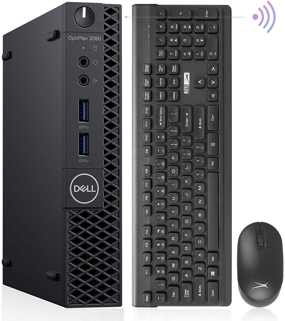 Dell Mini PC Windows 11 Micro Computer OptiPlex 3060 Desktop,i5-8500T 16GB Ram 512GB M.2 NVMe M.2 SSD,AX210 Built-WiFi 6E,HDMI Dual Monitor Support,Wireless Keyboard Mouse (Renewed)