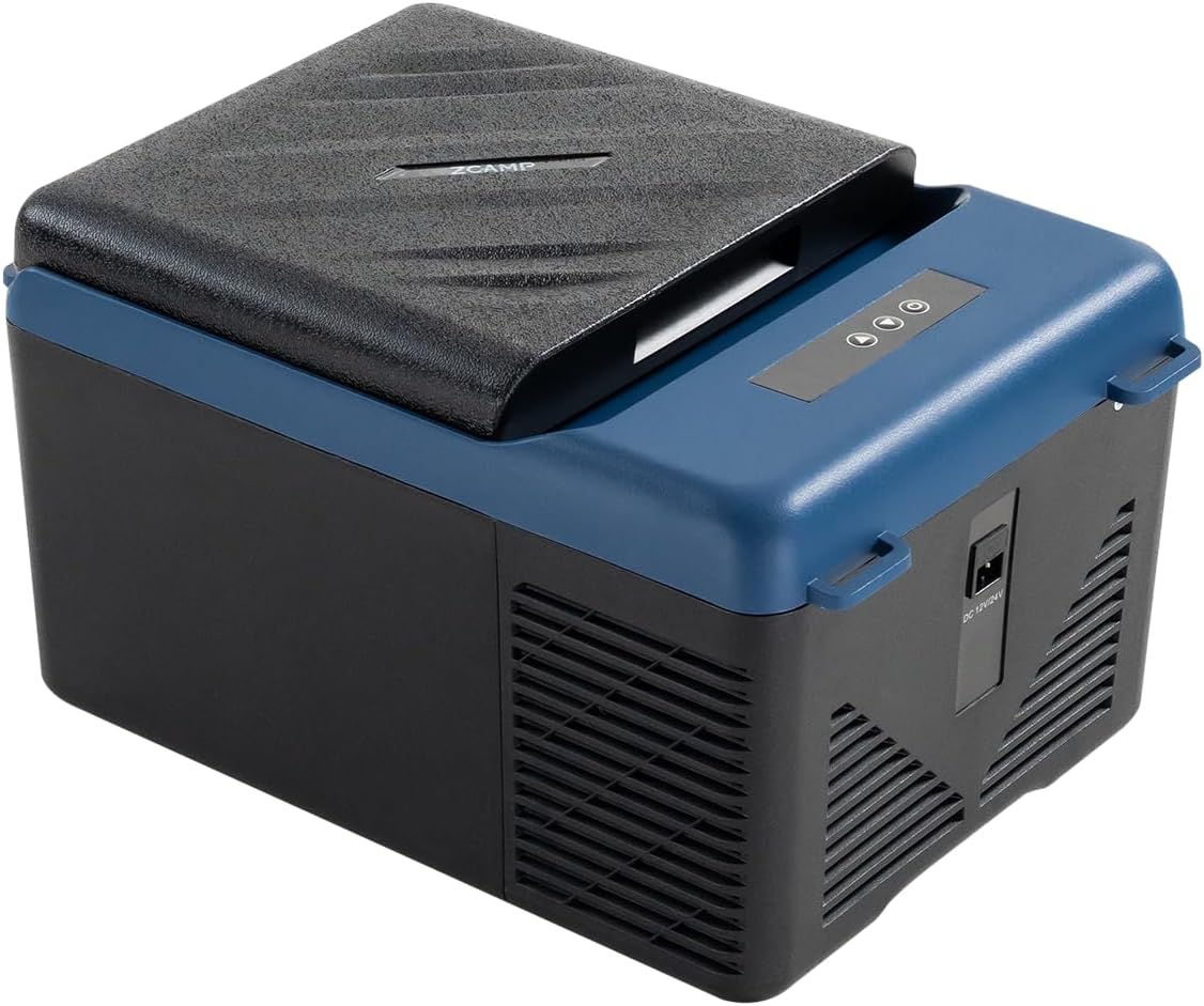 KI9 12 Volt Refrigerator,Mini Portable Freezer,10 Quart Car Cooler,12V Car Fridge,12/24V DC 100-240V AC for Camping, Travel, Truck, RV, Boat -4℉~68℉