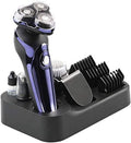 Men's Electric Shaver - Cordless Rechargeable Rotary Shaver Razor for Men with Pop-up Sideburn Trimmer Wet and Dry