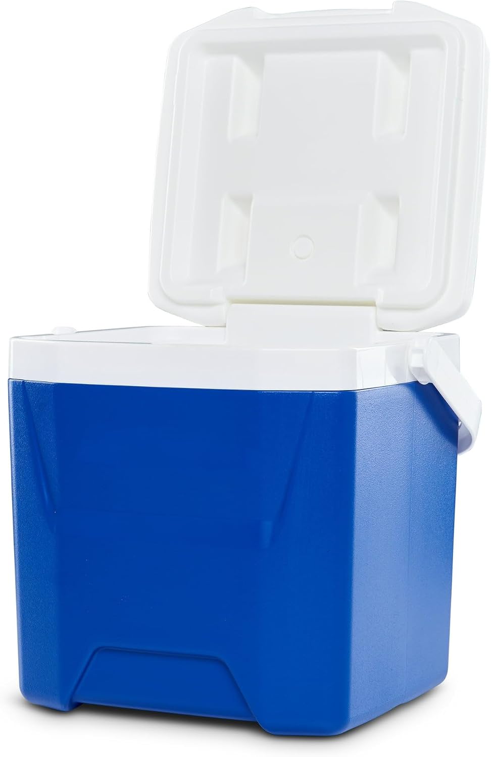 16 QT Hard Sided Ice Chest Cooler with Wheels and Handle,Portable Wheeled Plastic Coolers to Keep Food Fresh or Drinks,Insulated Container,Classic Outdoor Cooling Storage Box (Blue)