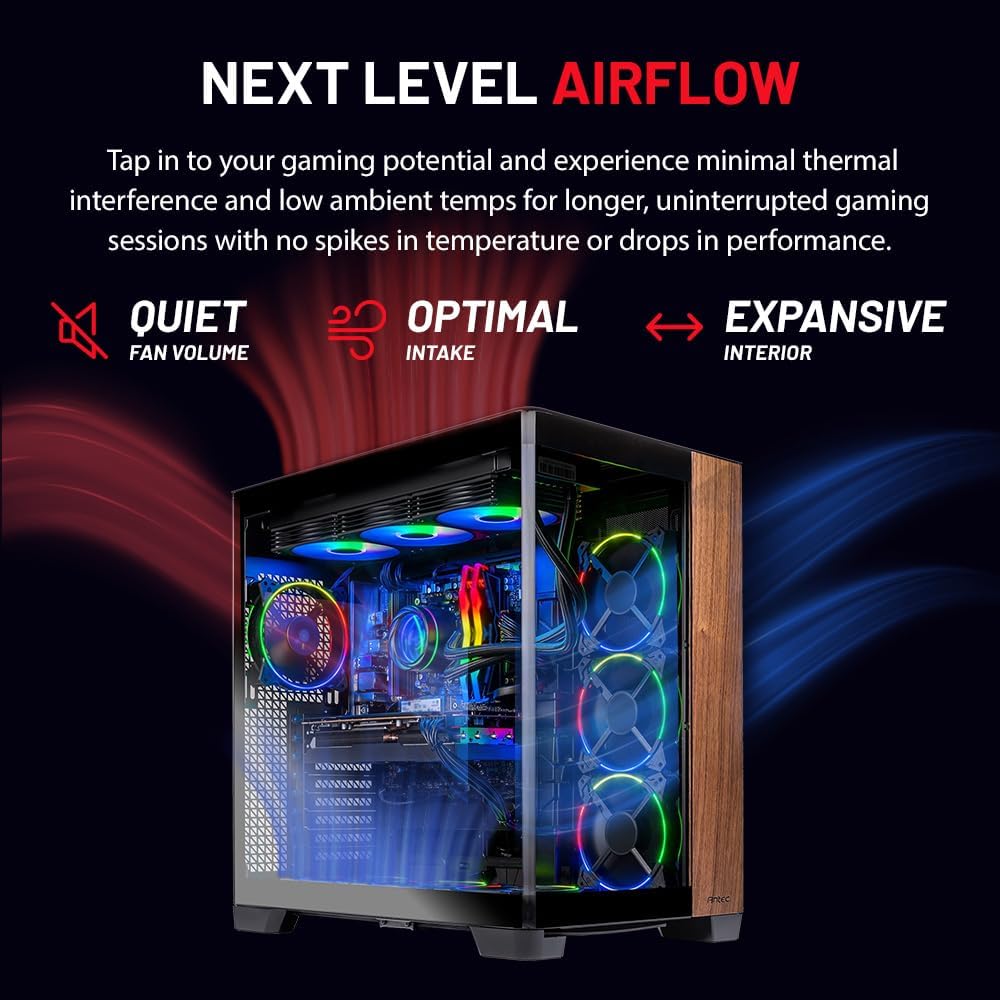 Skytech Gaming Prism 4 Desktop PC, Ryzen 9 9900X3D 4.4 GHz (5.5GHz), AMD RX 9070XT 16GB, X670 Board, 2TB Gen4 NVMe SSD, 32GB DDR5 RAM 6000 RGB, 1000W Gold PSU, 360mm ARGB AIO, Wi-Fi, Win 11