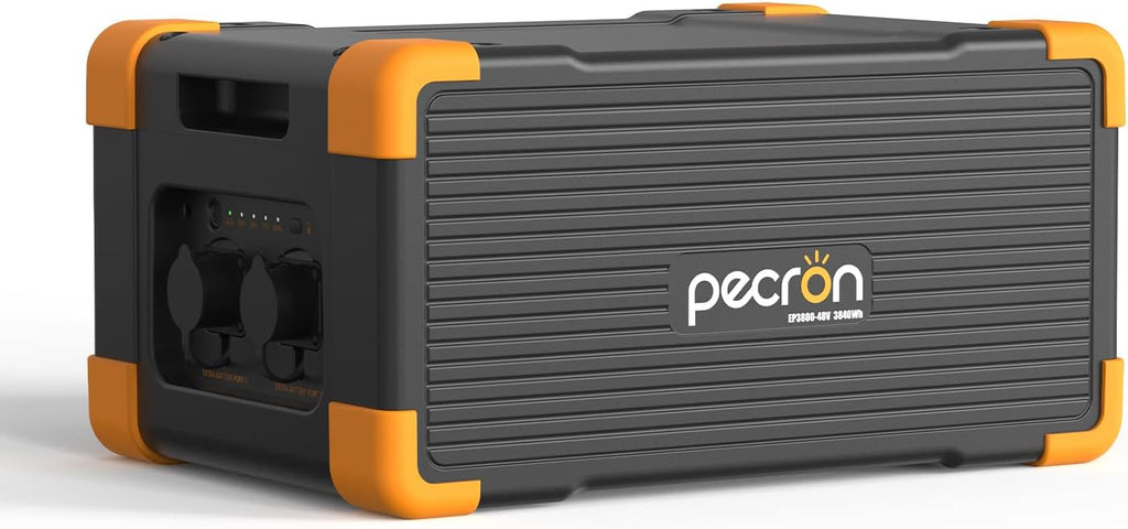 pecron Extra Battery 3840Wh, Expand Capacity for E3600LFP/E3800LFP/F3000LFP/E2400LFP/E1500LFP/E1000LFP, LiFePO4 Backup Battery