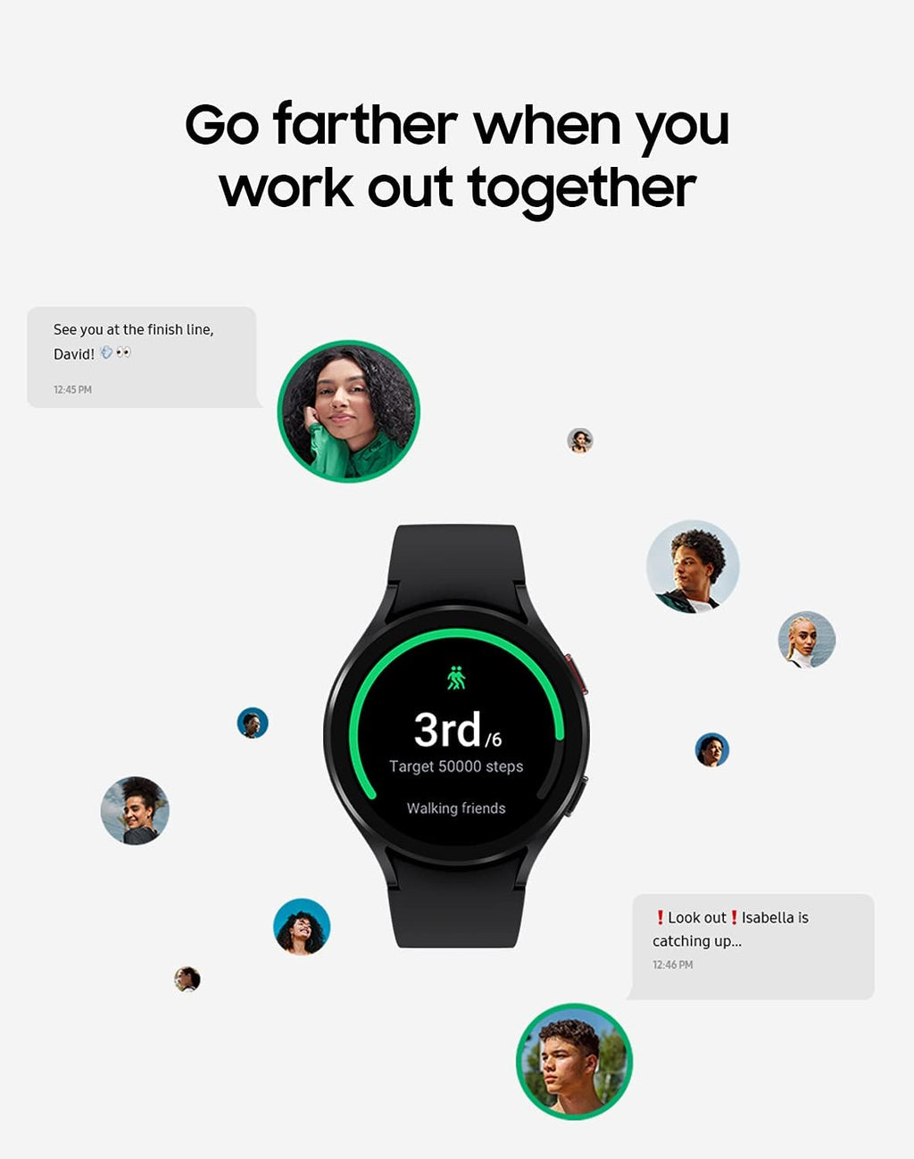 Samsung Galaxy Watch 4 40mm Bluetooth Smartwatch with ECG Heart Monitor, Tracker for Health, Fitness, Running, Sleep Tracking, GPS Fall Detection, US Version, SM-R860NZKAXAA, Black