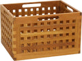 AquaTeak Grate Large Teak Storage Bin