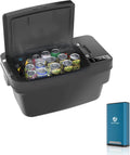 12 Volt Car Refrigerator for Tesla Model Y,Tesfridge 35QT Electric Cooler, 12V Fridge APP Control, Portable Freezer Compressor Cooler including Battery,-4°F to 68°F,for Outdoor,Travel,Camping, Picnic