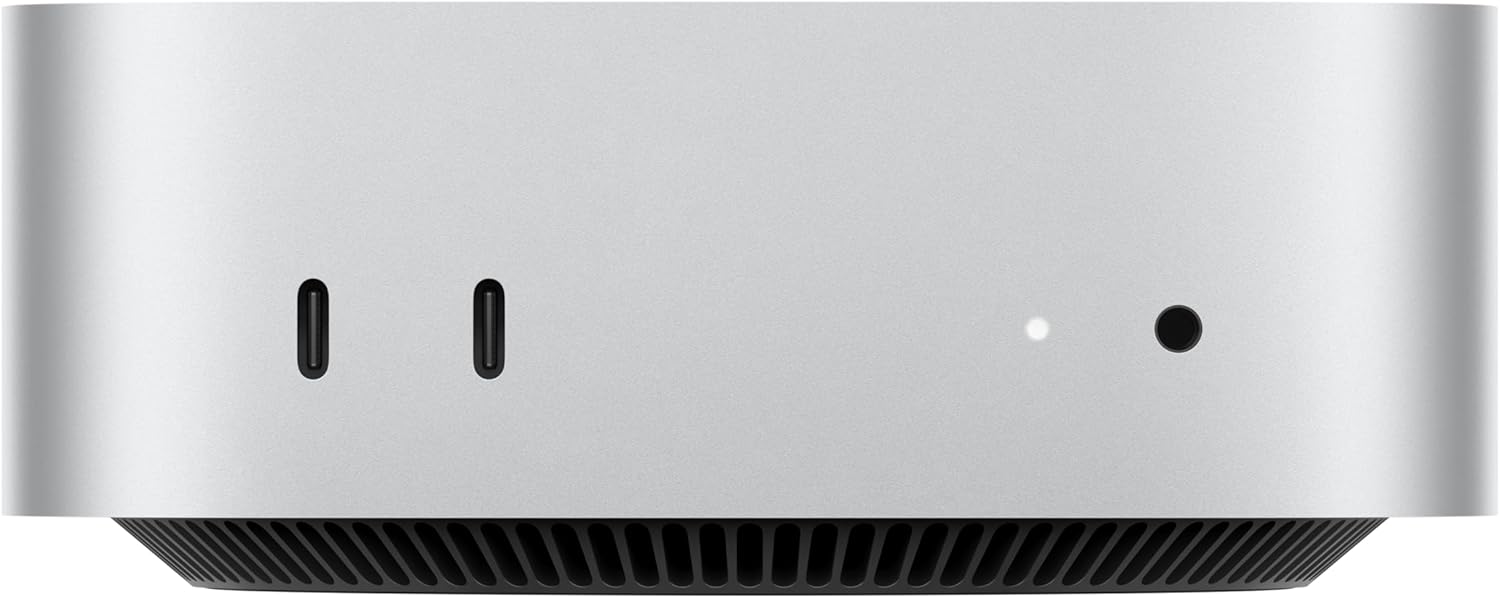 Apple 2024 Mac mini Desktop Computer with M4 chip with 10‑core CPU and 10‑core GPU: Built for Apple Intelligence, 16GB Unified Memory, 256GB SSD Storage, Gigabit Ethernet. Works with iPhone/iPad