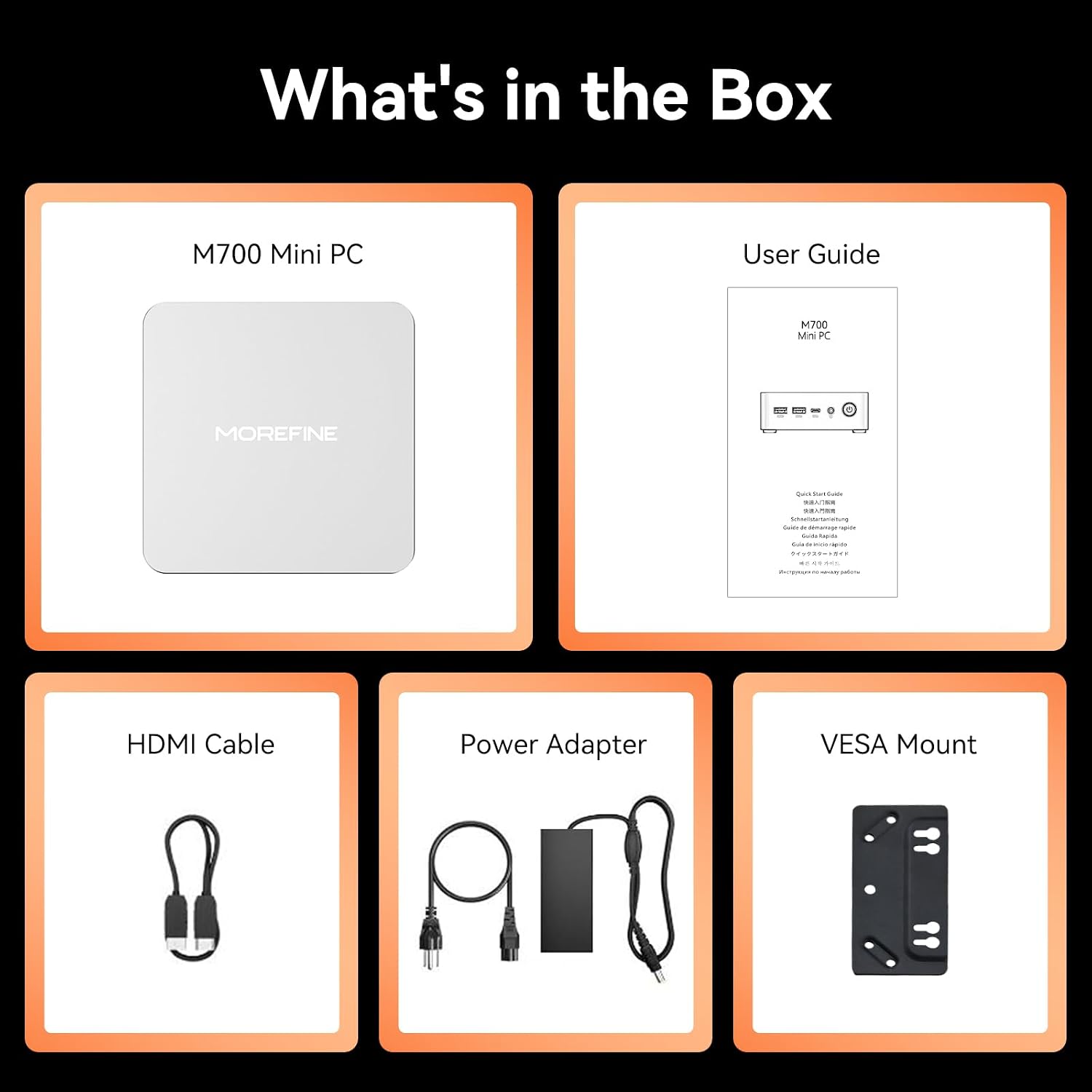 MOREFINE M700 Mini PC, Ryzen 7 7735U (8C/16T, up to 4.75Ghz), Mini Desktop Computer 16GB DDR5 512GB NVMe SSD, Small PC Desktop Support 4k Dual Display WiFi6/BT5.2/USB3.2