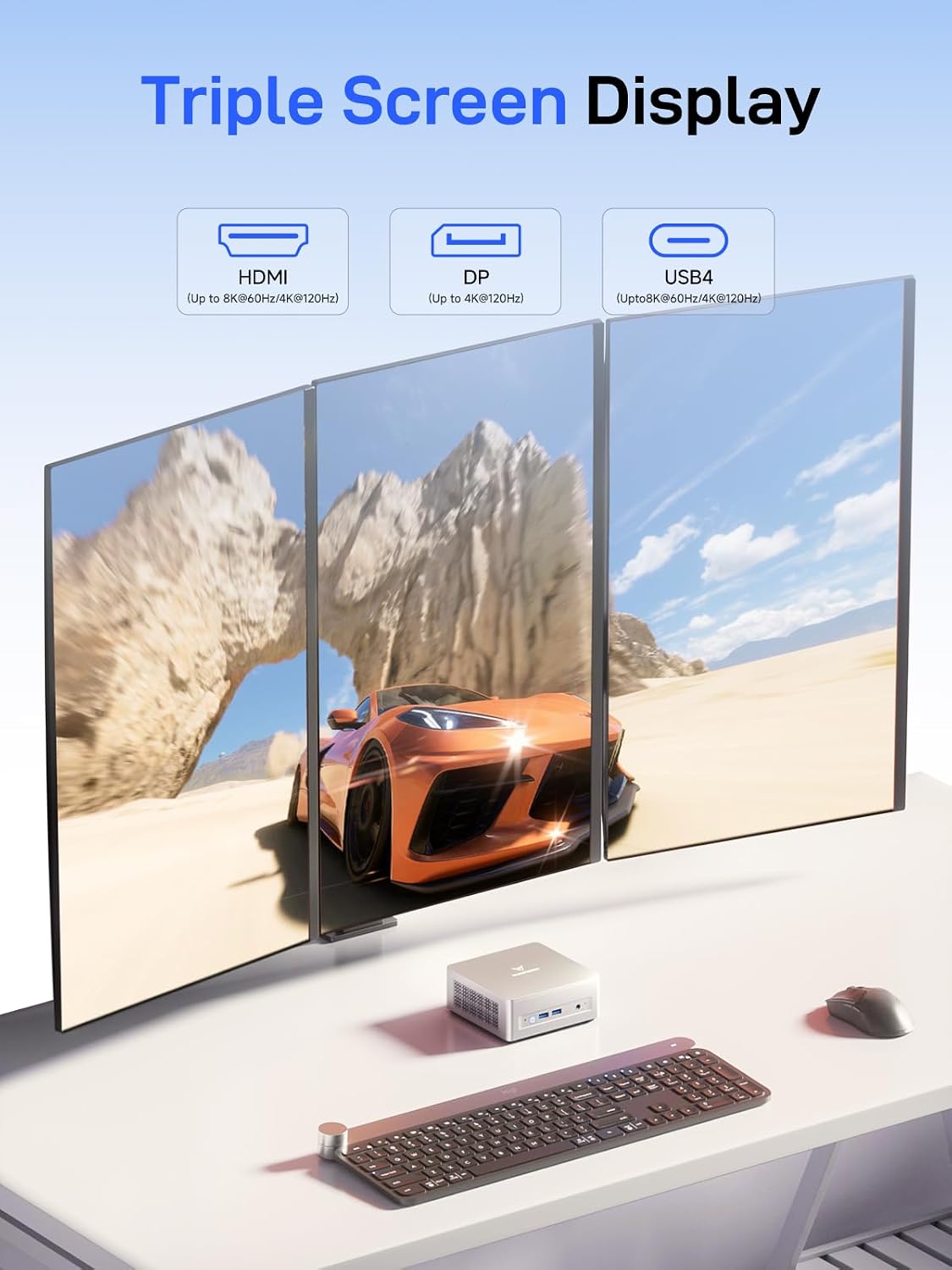 MINISFORUM UM880 Plus Mini PC AMD Ryzen 7 8845HS 8C/16T Desktop Computer 32GB RAM 1TB SSD, HDMI/DP/USB4 8K@60Hz Output, 2.5G RJ45 Port, Oculink Port, 4xUSB Port AMD Radeon 780M Graphics Micro Computer
