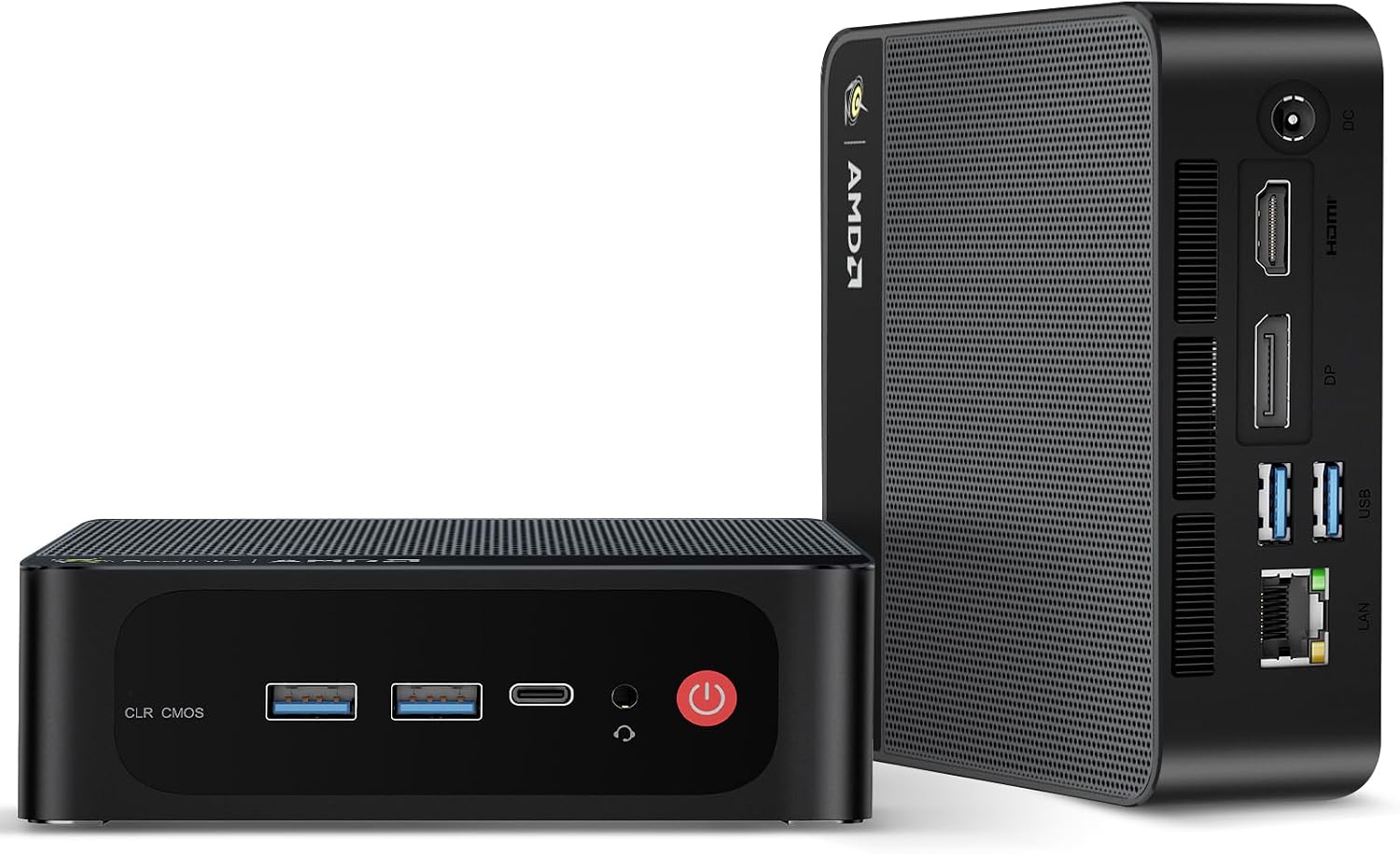 Beelink Mini PC AMD Ryzen 5 5625U (up to 4.3GHz, 6C/12T), Mini Computers 16G DDR4 RAM 480GB M.2 2280 NVME SSD, 4K Triple Display/WiFi6/BT5.4/2.5G LAN