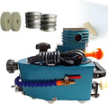 800W Portable Small Glass Edger，Electric Portable Glass Edger，8000r/min,1-3 m/min,Stainless Steel,W/2Diamond Wheels and Two Polishing Wheels 220-Blue