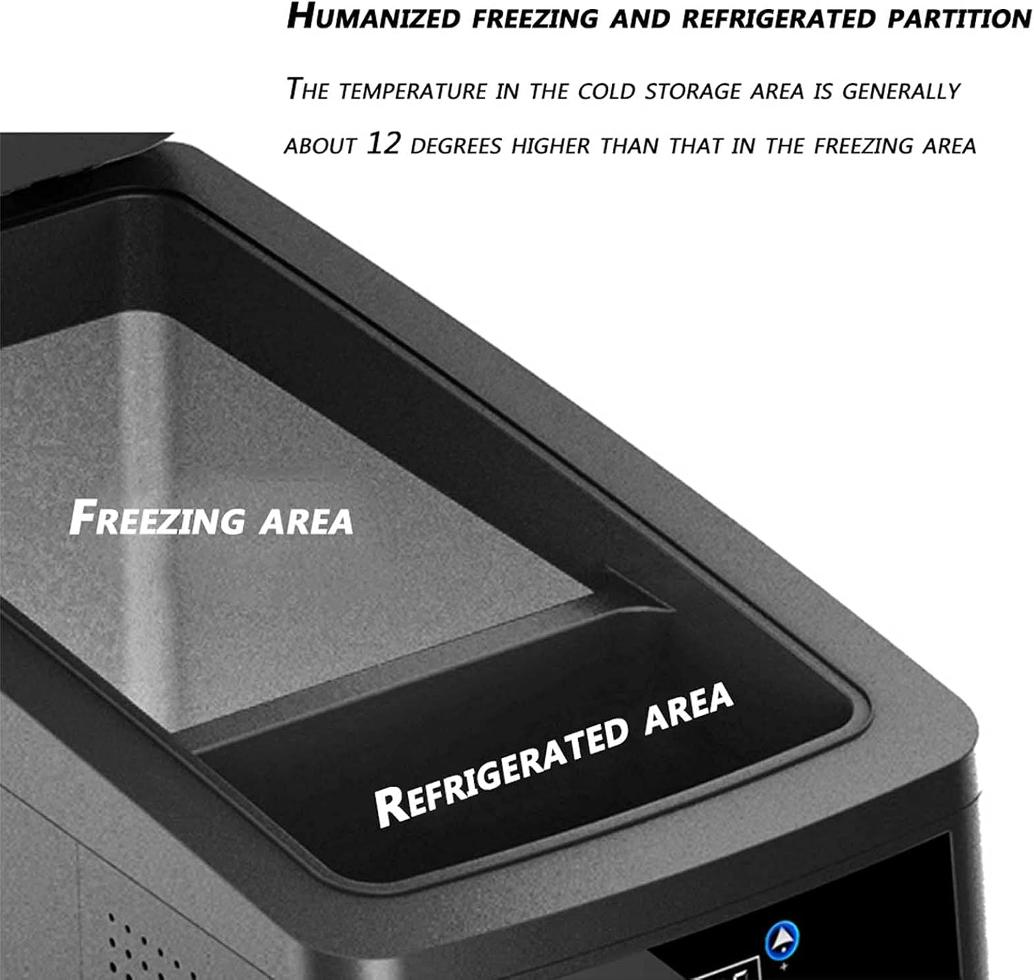 Portable Refrigerator for Car, Car Cooler | -20℃ to 20℃ Compressor Based Electric 12V /24V for Vehicles and Trucks | Home Fridge | AC and DC Travel Freezer for RV
