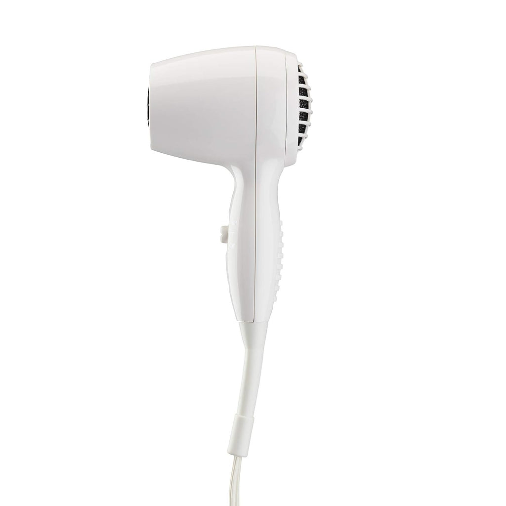Conair Wall-Mount Hair Dryer,1600W Blow Dryer with LED Nightlight,2 Heat 2 Speed Settings,White,(Pack of 4)