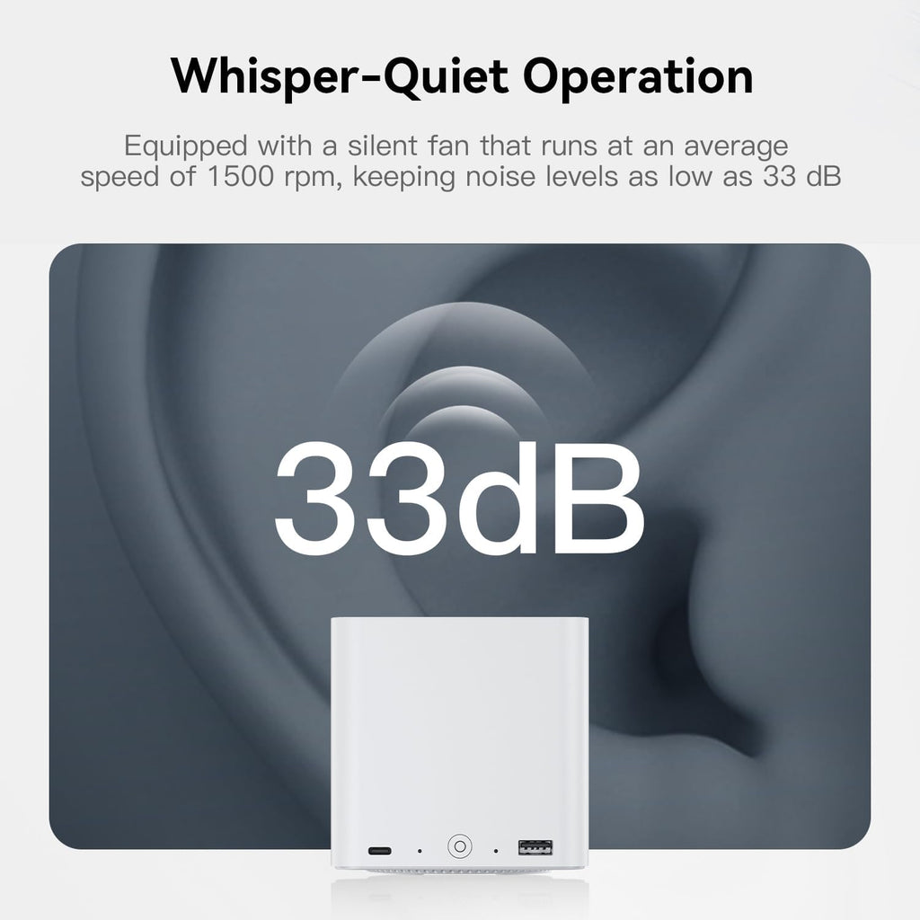 Beelink ME Mini PC, Desktop NAS Intel N95 12G LPDDR5, 64G EMMC, 6 x M.2 SSD Slots, Dual 2.5G LAN/File Server/NAS Storage/Network Attached Storage/Private Cloud/Network Storage