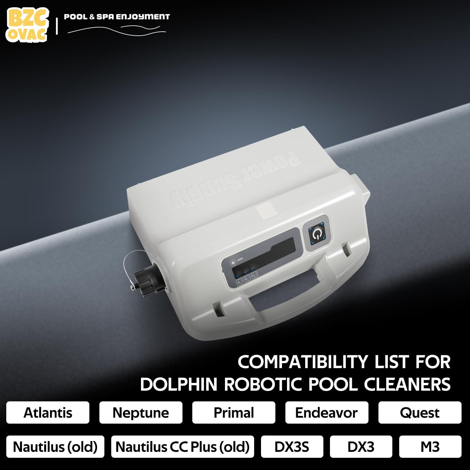 9995672-US-ASSY Advanced Diagnostic Power Supply, 180W with Weekly Timer for Maytronics Dolphin Pool Cleaners - Includes 5898412LF Power Cord to Robot