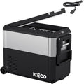 ICECO JP50Pro 12Volt Refrigerator, Portable Freezer with Multi-Directional Lid, 51.7Qt/47L Compact Freezer Powered by SECOP Compressor, -4℉～68℉AC DC USB, Electric Cooler for Outdoor| With AC Cable