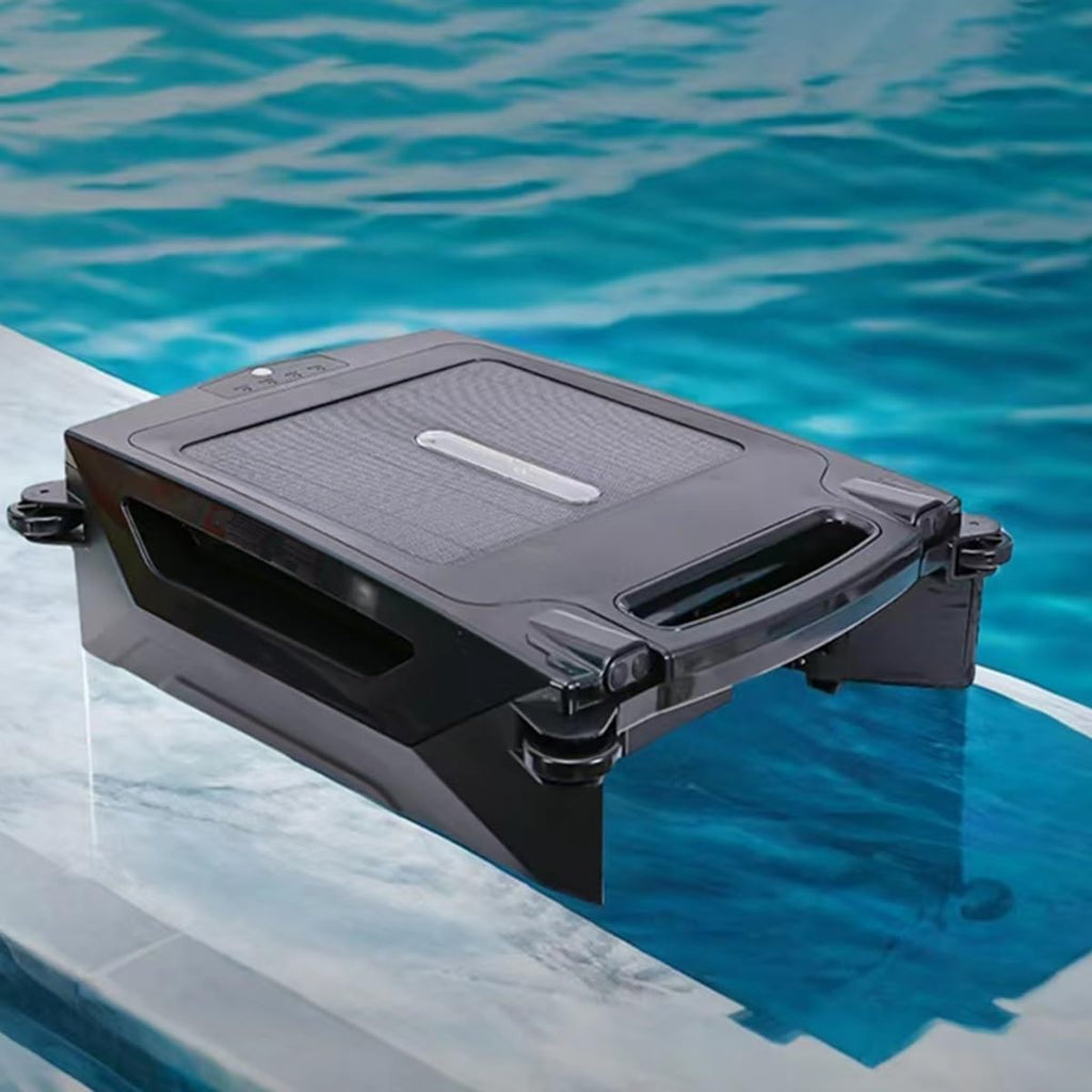 Pool Cleaner Robot,Automatic Pool Skimmer Cleaner Robot,Solar Pool Skimmer Basket Cleaner Robotic with Automatic Obstacle Avoidance Dual Charging Options,80㎡ 450um,for Home Use
