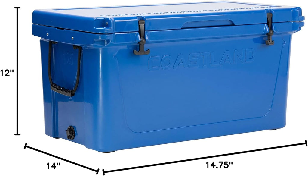 Coastland Delta Series Rotomolded Coolers, Premium Everyday Use Insulated Cooler, Ideal Portable Ice Chest Available in Multiple Capacities & Colors