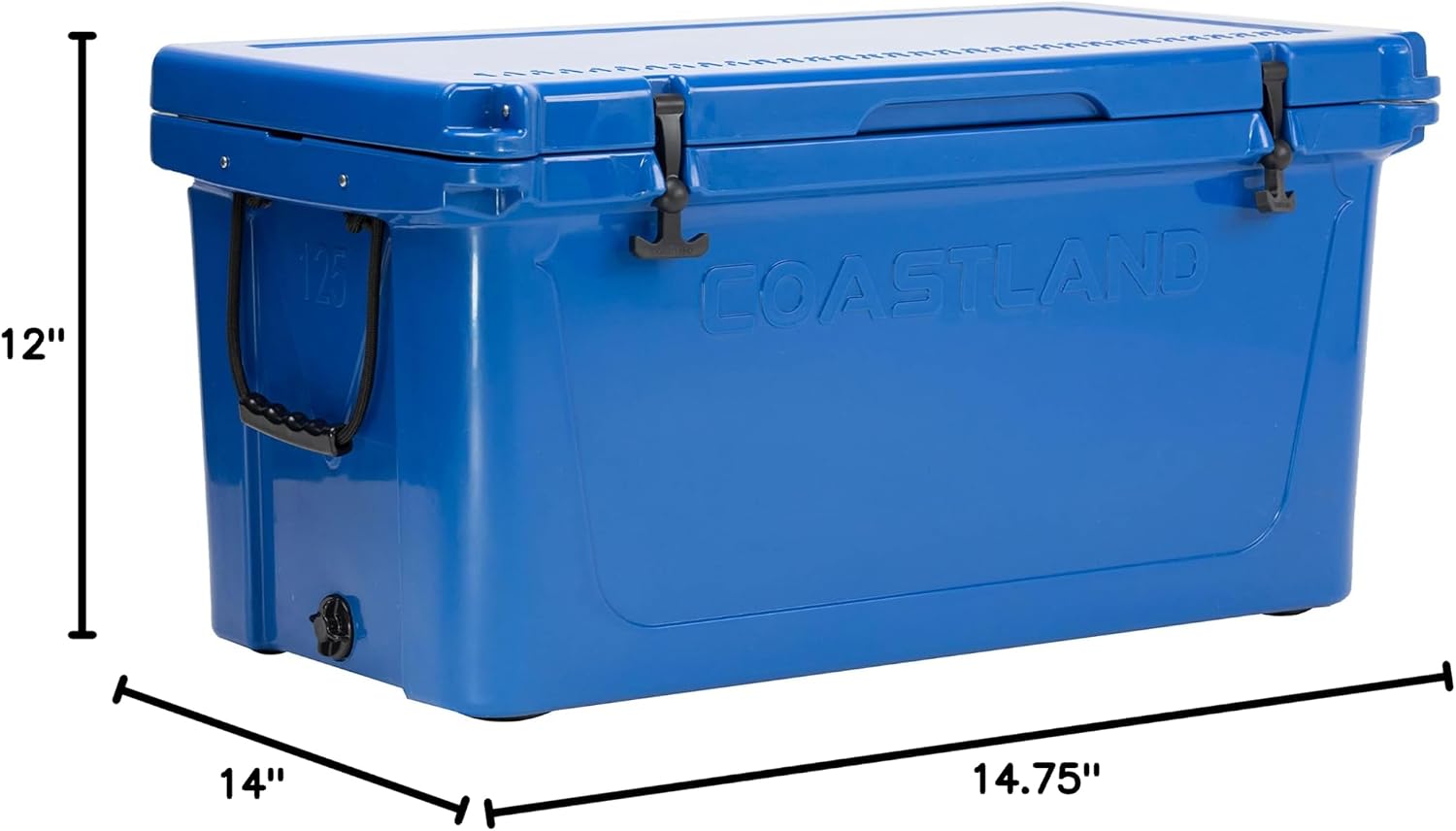 Coastland Delta Series Rotomolded Coolers, Premium Everyday Use Insulated Cooler, Ideal Portable Ice Chest Available in Multiple Capacities & Colors
