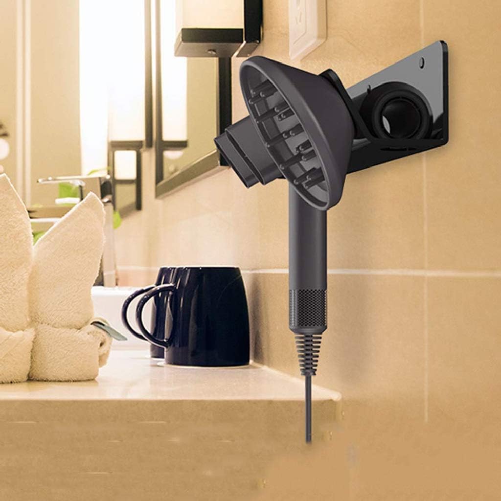 Creative Hair Dryer Shelf-Hair Dryer Wall Mount Holder Hair Dryer Storage Rack Hanger Holder for Dyson Supersonic Hair Dryer