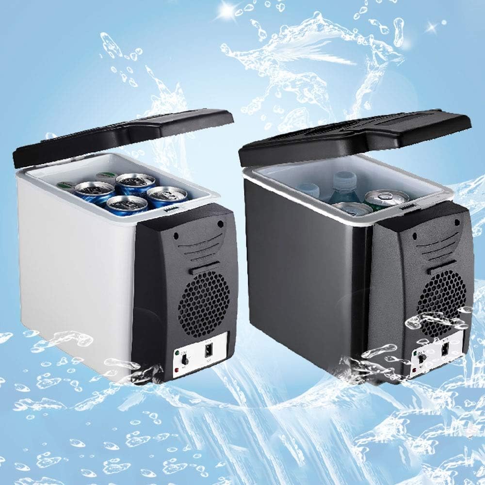 6L Mini Car Fridge Cooler Warmer 2 in 1 Multi-function 12V Travel Refrigerator Portable Electric Icebox Cooler Box Freezer
