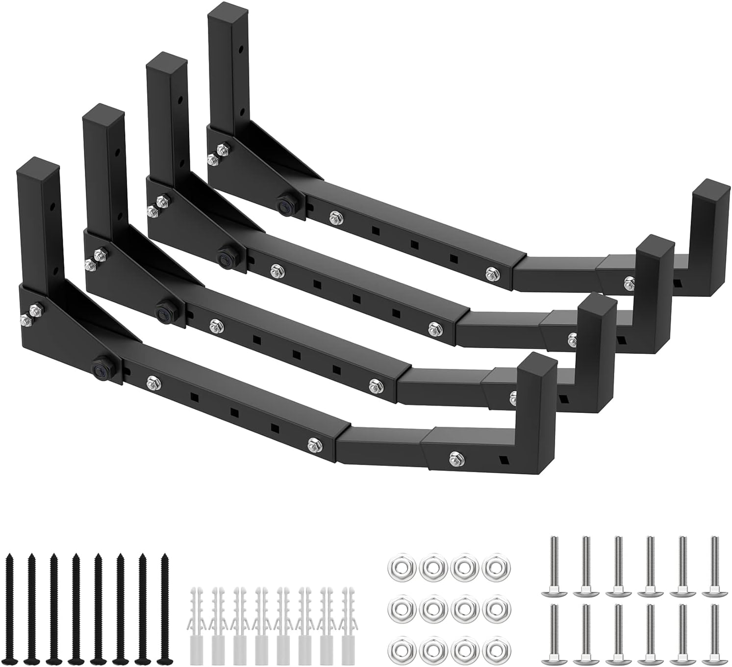 TORACK Kayak Storage Rack, Wall Mount Kayak Hooks for Garage Utility Storage Hangers for Kayak, Surfboard, Skiis, Snowboard, Paddle Board(Pack of 4)
