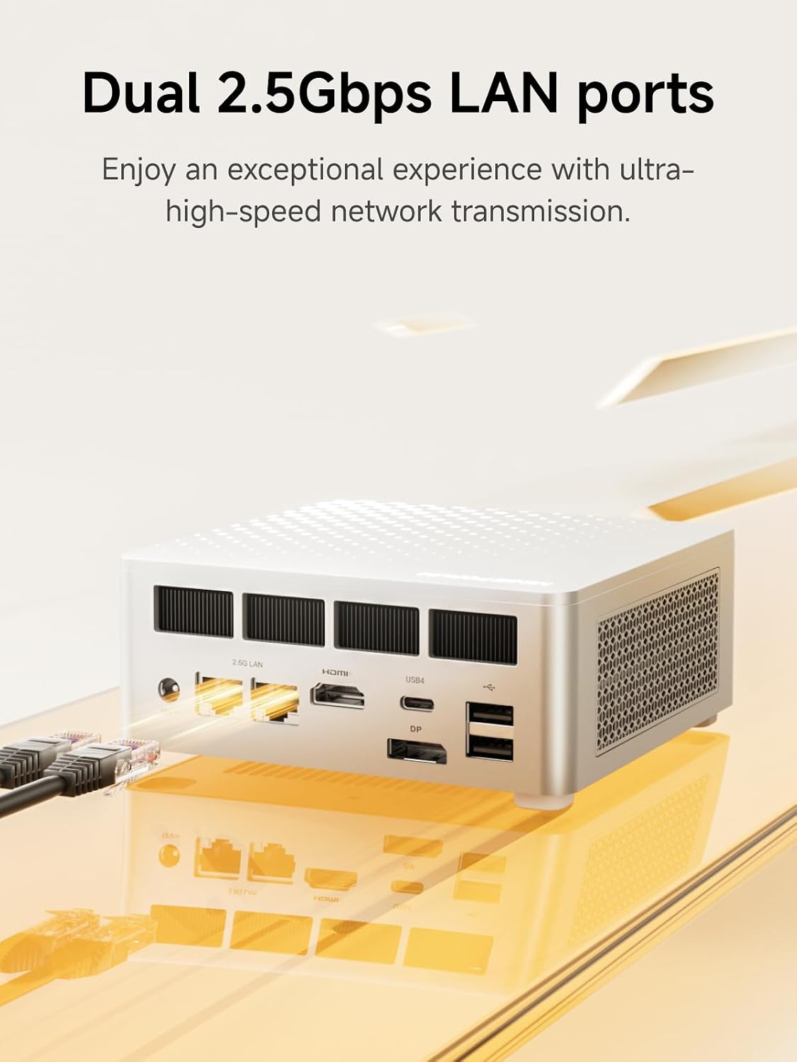 MINISFORUM M1 Plus Mini PC, Intel Core i5-12600H (12C/16T, 4.5GHz), 16GB DDR5 RAM, 512GB SSD, Triple 4K Display (HDMI/DP/USB 4.0), Dual 2.5GbE Port, WiFi 6E, Compact Desktop Computer
